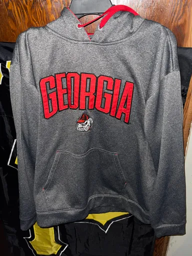 NCAA Georgia Bulldogs Hoodie Mens Size Large Used Pre Owned College Campus.