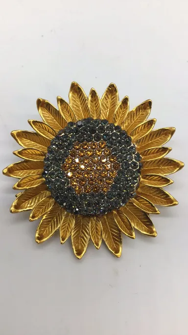 Sunflower Brooch Pendant