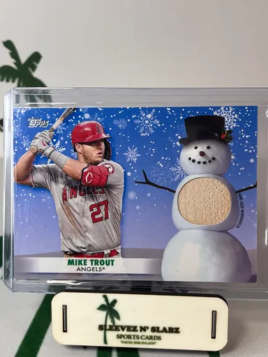 2021 Topps Mike Trout holiday relic
