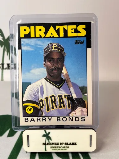 1986 Topps Traded Barry Bonds Baseball Rookie Card (RC) #11T Pirates