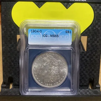 1904 O Morgan Silver Dollar ICG MS65