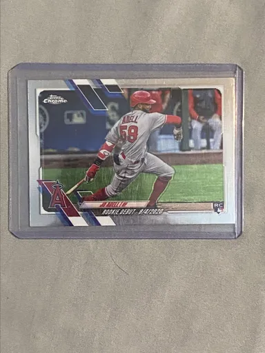 2021 Topps Chrome Jo Adell Rookie Debut Card