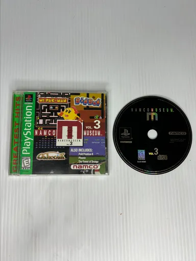 Namco Museum Vol 3 - Sony Playstation 1 PS1 - Complete W/Manual - Fast Shipping!