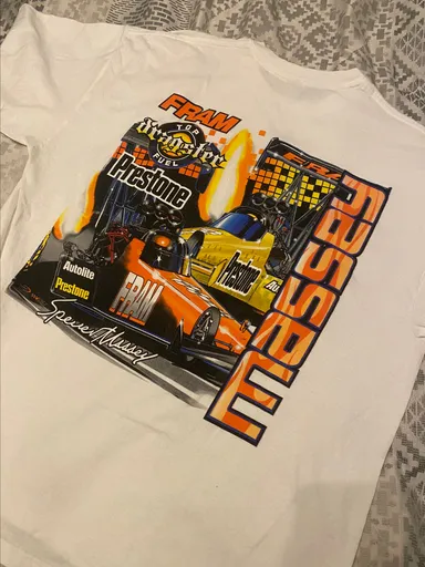 Spencer Massey Fram Drag Racing Shirt XL
