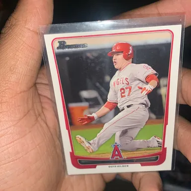 Mike trout 2 second years and one third 3 card