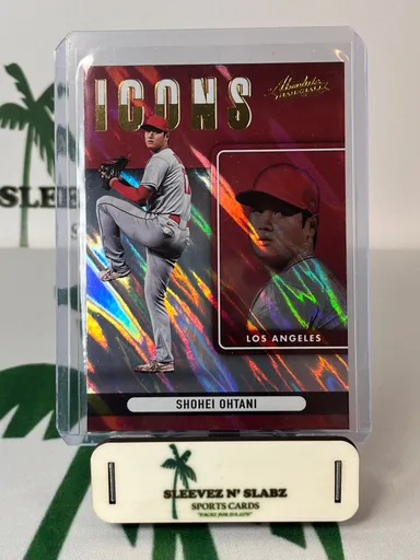 2022 Absolute Shohei Ohtani icons red flare