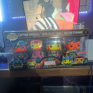 Captain America/Iron Man/Thor/Doctor Strange Blacklight Special Edition 4-Pack