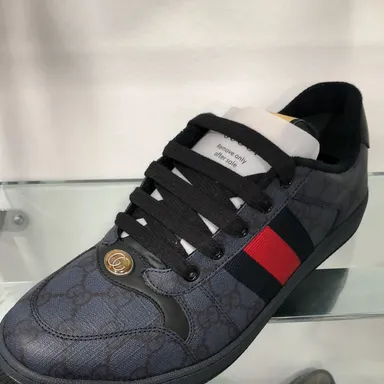 Gucci navy canvas shoes 9,10,10.5,11