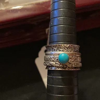 Turquoise fidget ring