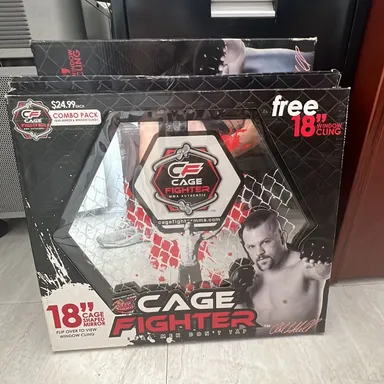 Cage fighter , 18 inch bar mirror Lidell with free