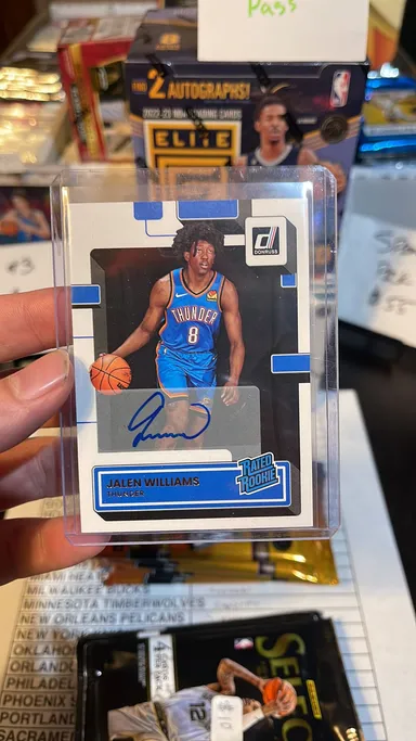 Jalen Williams rated rookie auto 🔥🔥🔥