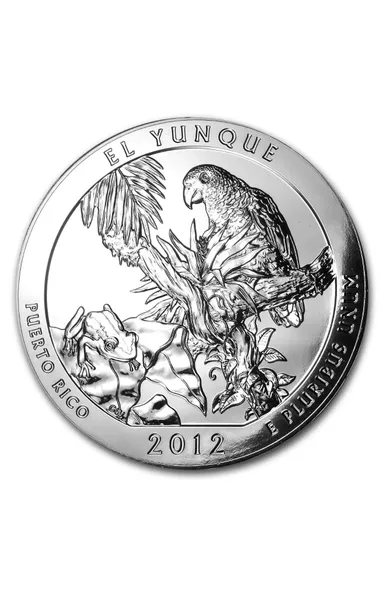 2012 5 OZ Silver ATB El Yunque National Park Puerto Rico In Capsule 5 Troy Ounce