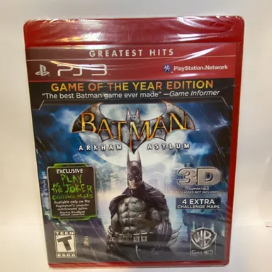 PS3 Batman Arkham Asylum Sealed