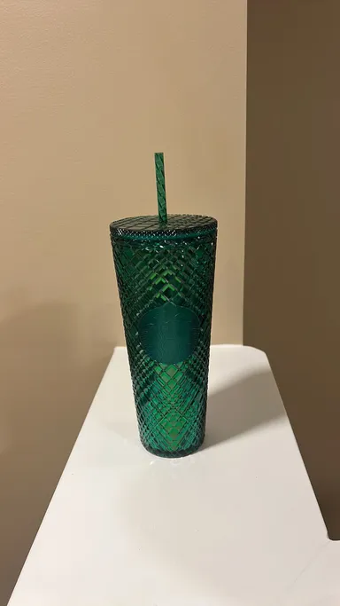 Starbucks Emerald Green Jeweled Tumbler