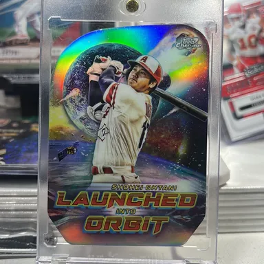 2023 topps chrome Launched Into Orbit Shohei Ohtani  L10-2 mint and beautiful