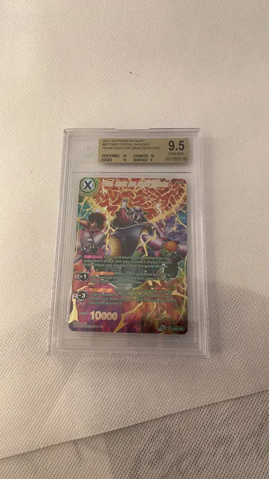 frieza invader from another dimension bt13-063 spr bgs 9.5 dragon ball super card game psa