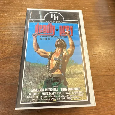 Deadly prey Danish release ￼PAL VHS (may not work on US players)