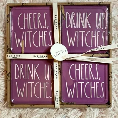 RAE DUNN WITCH COASTERS