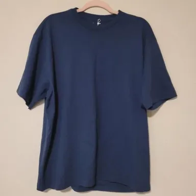 Everlane Cotton Crewneck Navy T Shirt Size Large