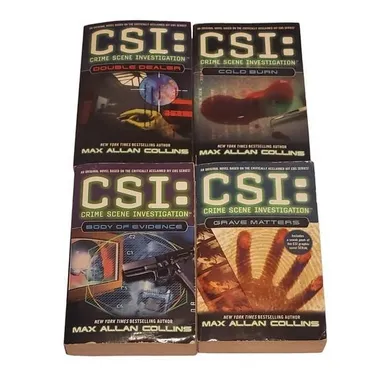 CSI Crime Sceen Investigation Lot of 4 books