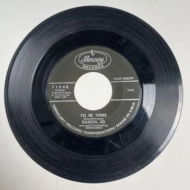 Damita Jo I'll Be There 45 Record Mercury 71840 1961