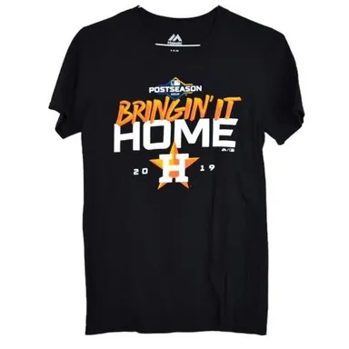 Majestic Houston Astros S Womens Bringin It Home 2019 Graphic Tee Short Sleeve