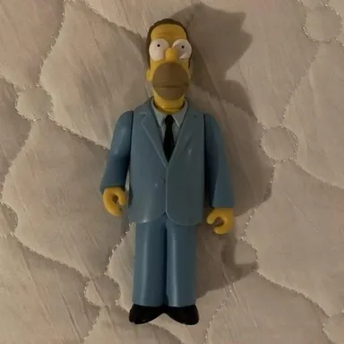 Herb Powell Action Figure  Playmates The Simpsons Celebrity Series 1  Used