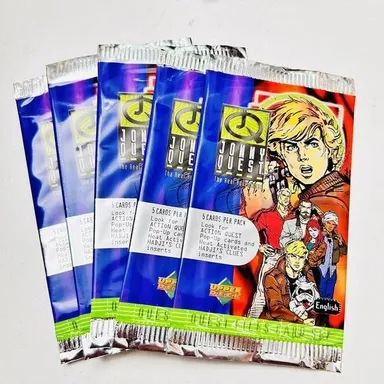 UPPER DECK JONNY QUEST THE REAL ADVENTURES 5 PACKS TRADING CARDS