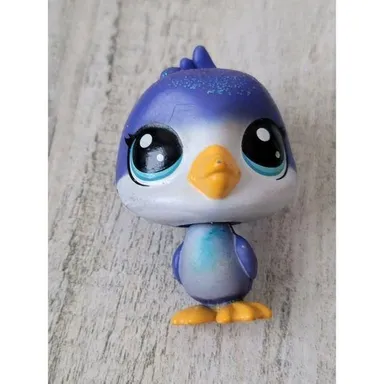 LPS mini Purple Penguin bird Littlest Pet Shop toy figure