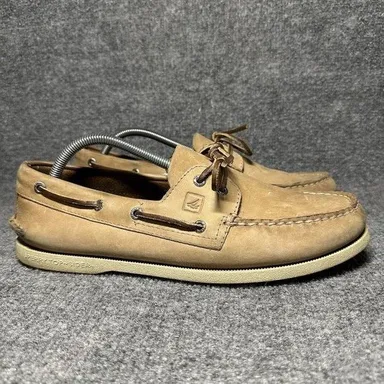 Sperry Top Sider Mens Size 11 Tan Boat Shoes