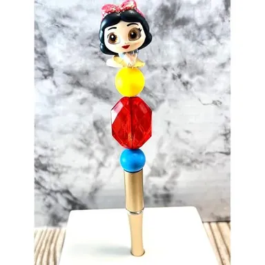 Disney Doorable Snow White Ballerina Beaded Refillable Pen New