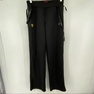 Puma Ferrari Sz Small Black Track Jogger Pants