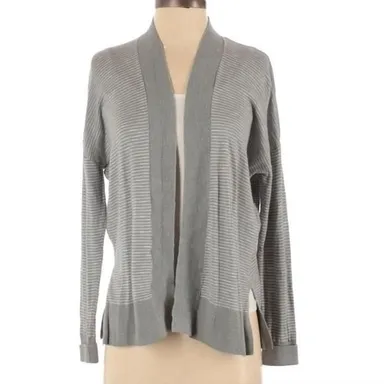 Gap Cardigan xs long sleeve duster layer long sleeve top stripe womens gray top