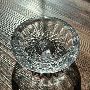 Vintage Waterford Crystal Heavy Ashtray 5 inches