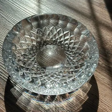 Vintage Waterford Crystal Heavy Ashtray 7"