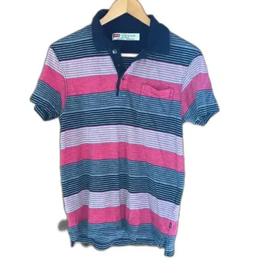 Levis Striped Slim Fit Polo Shirt Small