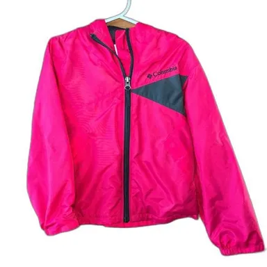 Columbia Pink Hood Windbreaker Rain Jacket XXS Kids