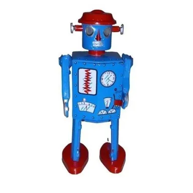 Atomic Robot Man Schylling Blue Key Box COA 1997