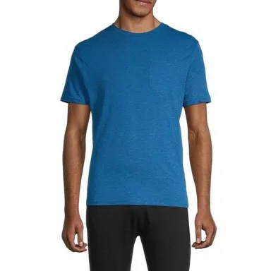 XRay Heathered Blue Short Sleeve Pocket T Shirt Size XL NWT