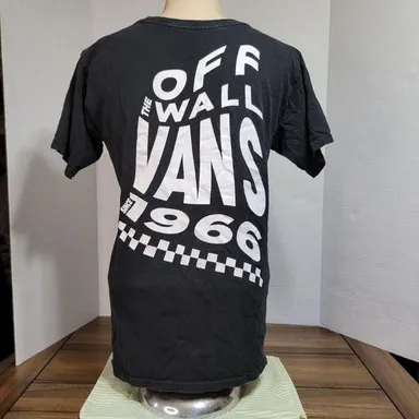 Vans Graphic SS Tee B&W Back Graphic Off The Wall 1966 - Size Small