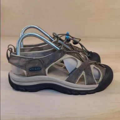 Keen Venice Tan Brown Leather Waterproof Sandals Shoes