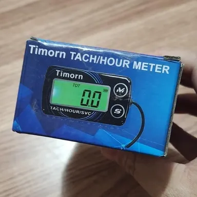 Small Engine Tachometer Hour Meter: Timorn Digital Inductive Waterproof Tiny