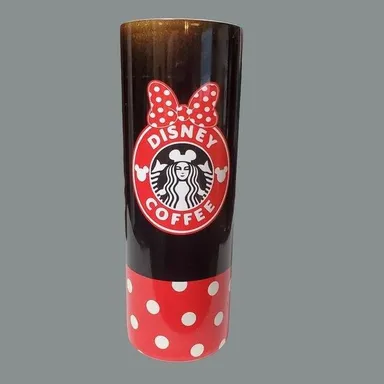 Starbucks Disney Coffee Colab Mermaid Mouse Hat Polka Dots Stainless Steel Slend