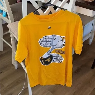 Pirates Baseball Yellow T-shirt