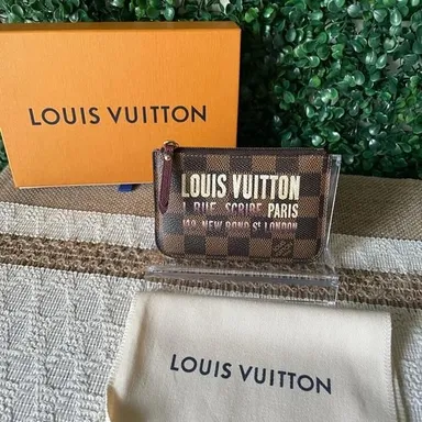 Louis Vuitton Damier Ebene Limited Edition Zippy Key Cles Coin Pouch