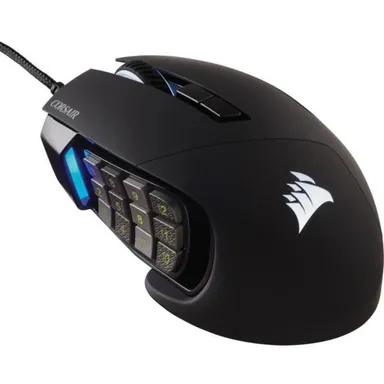 #42 CORSAIR - Scimitar RGB Elite Wired Optical Gaming Mouse with 17 Programmable Buttons - Black ($8