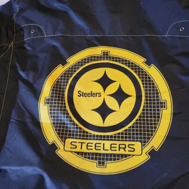 Steelers NFL Pro Line Pittsburgh Steelers Full Zip Lined Hooded Jacket sz L
