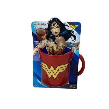 DC Comics Wonder Woman 14 oz Ceramic Coffee Mug Hot Chocolate Mix Coffee Tea NEW