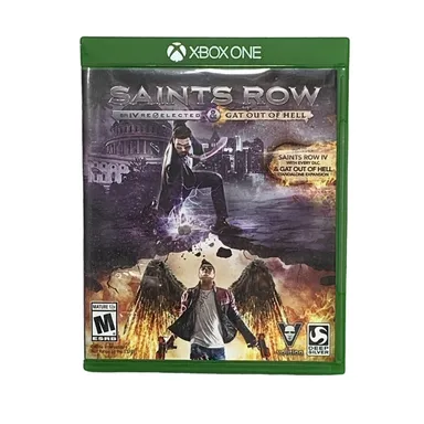 Saints Row IV: Re-Elected + Gat out of Hell (Xbox One) Disc And Case No Booklet