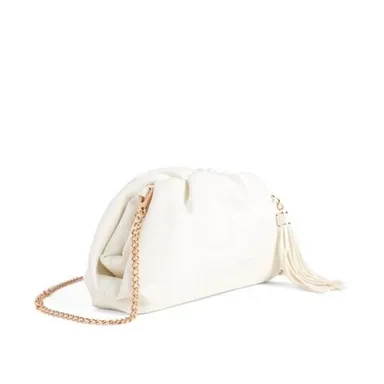 UNDERSTATED LEATHER
Crescent White Clutch
NWT /Dust bag Included
